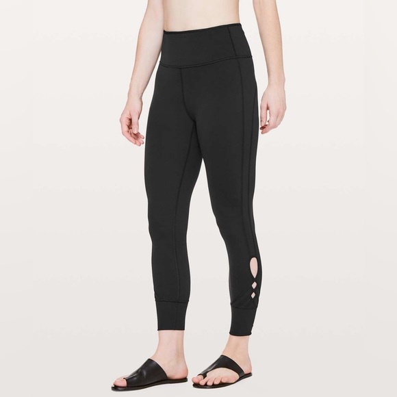 lululemon athletica Pants - Lululemon Melodic Movement 7/8 Tight 25" inseam Black Size 2